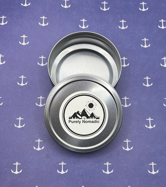 ACCESSORY - Screw Top Storage Tin for Round Soap (including Shaving)